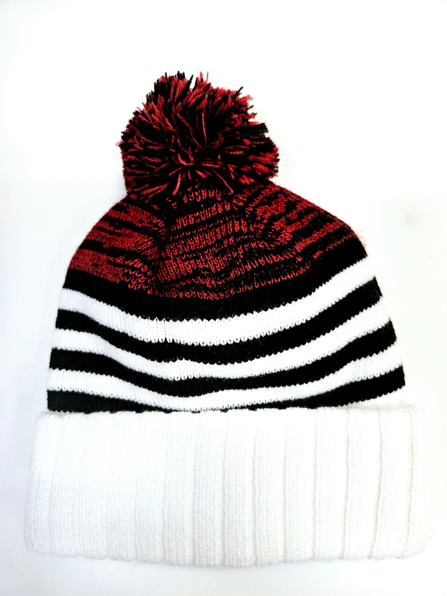 NBA Authentic Chicago Bulls Logo Team Black Cuffed Retro Knit Beanie Hat