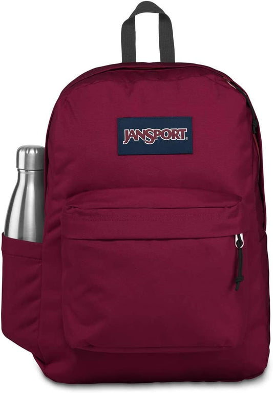 JansPort Superbreak 황갈색 레드 백팩 JS0A4QUT04S