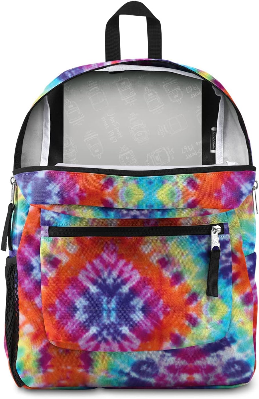 JanSport Cross Town Mochila escolar con cerezas de 8 bits JS0A47LW93L