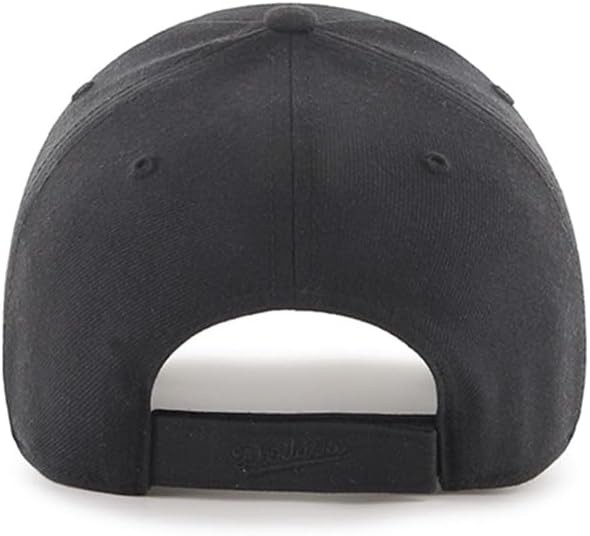 '47 Brand Los Angeles LA Dodgers MVP Hat Cap Velcro-Back Adjustable (Black/Black)…