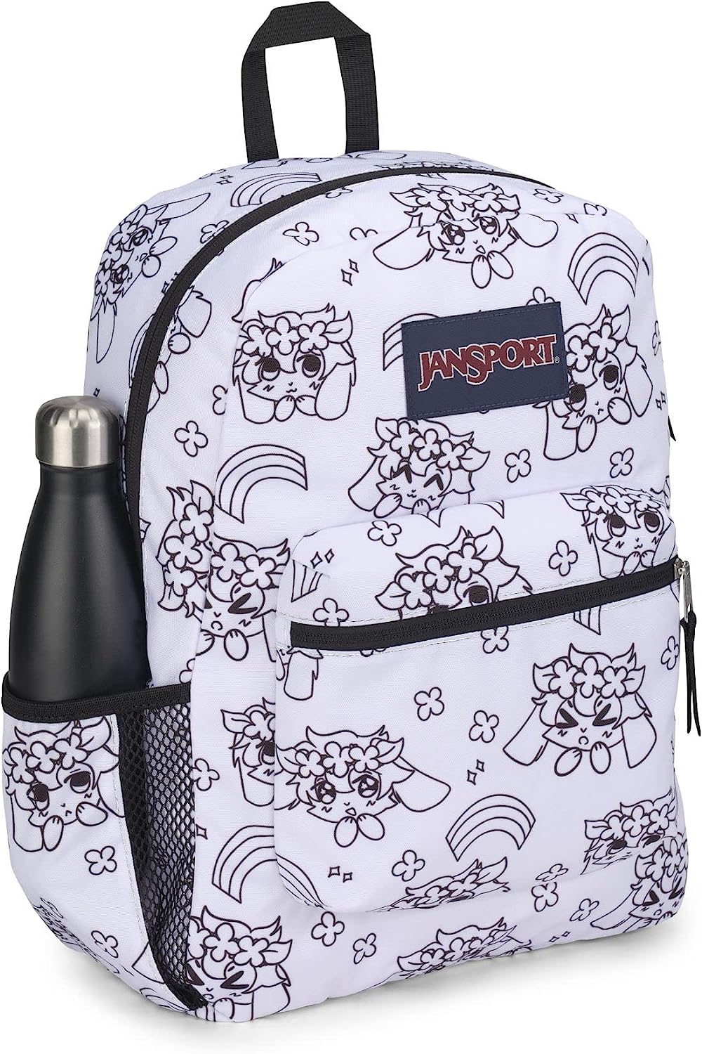 JanSport Cross Town Mochila escolar con cerezas de 8 bits JS0A47LW93L