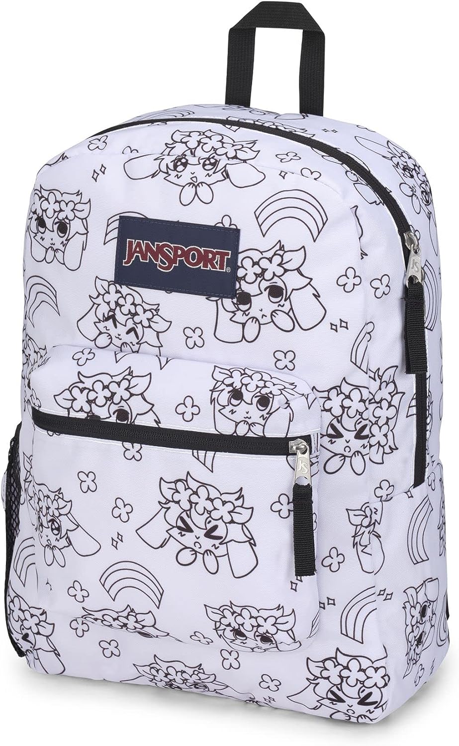 JanSport Cross Town Mochila escolar con cerezas de 8 bits JS0A47LW93L