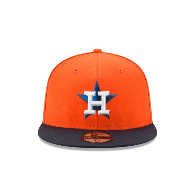 New Era 59FIFTY MLB Houston Astros Authentic Collection On-Field Fitted Hat naranja/azul marino