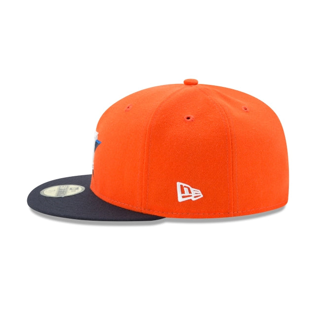 New Era 59FIFTY MLB Houston Astros Authentic Collection On-Field Fitted Hat naranja/azul marino