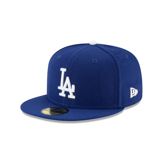 New Era 59Fifty MLB 로스앤젤레스 다저스 어센틱 컬렉션 온필드 피티드 모자 로얄 블루