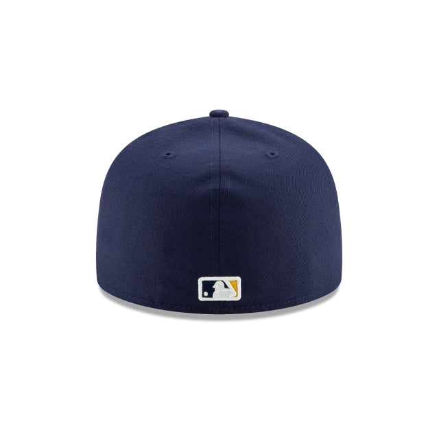 New Era 59FIFTY MLB Milwaukee Brewers Authentic Collection On-Field Fitted Hat azul marino