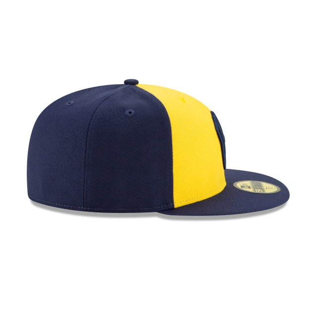 New Era 59FIFTY MLB Milwaukee Brewers Authentic Collection On-Field Fitted Hat azul marino