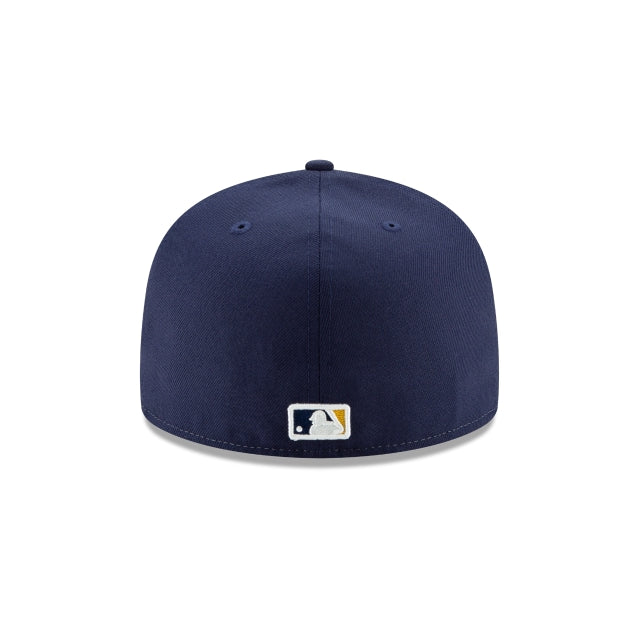 New Era 59FIFTY MLB Milwaukee Brewers Authentic Collection On-Field Fitted Hat azul marino