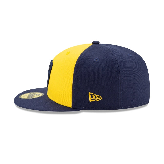 New Era 59FIFTY MLB Milwaukee Brewers Authentic Collection On-Field Fitted Hat azul marino