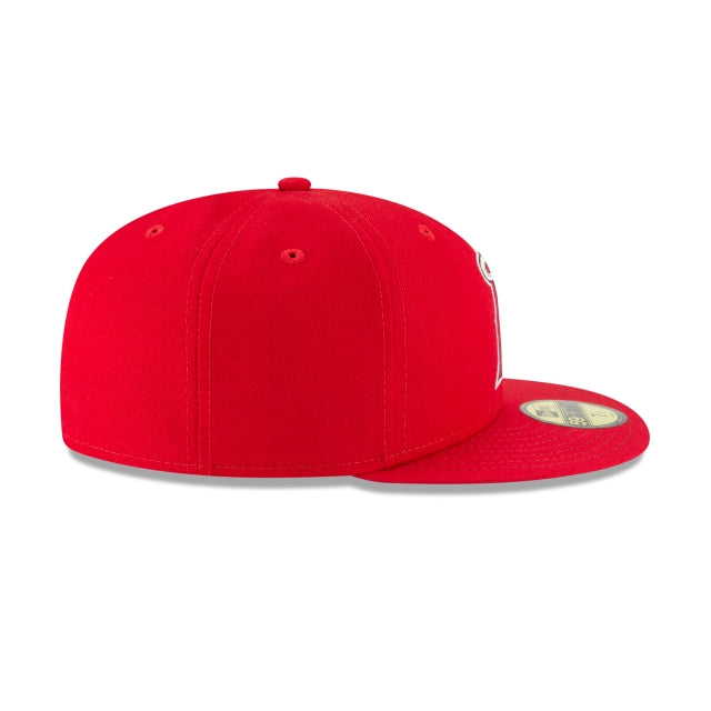 New Era 59FIFTY MLB Los Angeles Angels Authentic Collection On-Field Fitted Hat Rojo