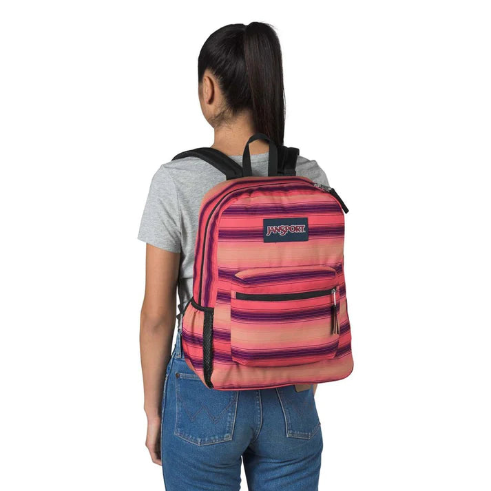 JanSport Cross Town Mochila escolar con cerezas de 8 bits JS0A47LW93L