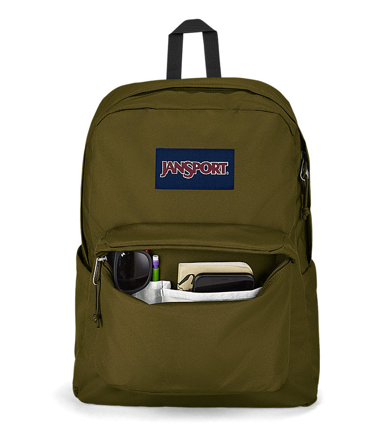JanSport JS0A4QUE008 Superbreak Plus Mochila escolar negra para portátil