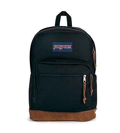 JanSport 오른쪽 팩 BLACK 노트북 학교 배낭 JS0A4QVA008