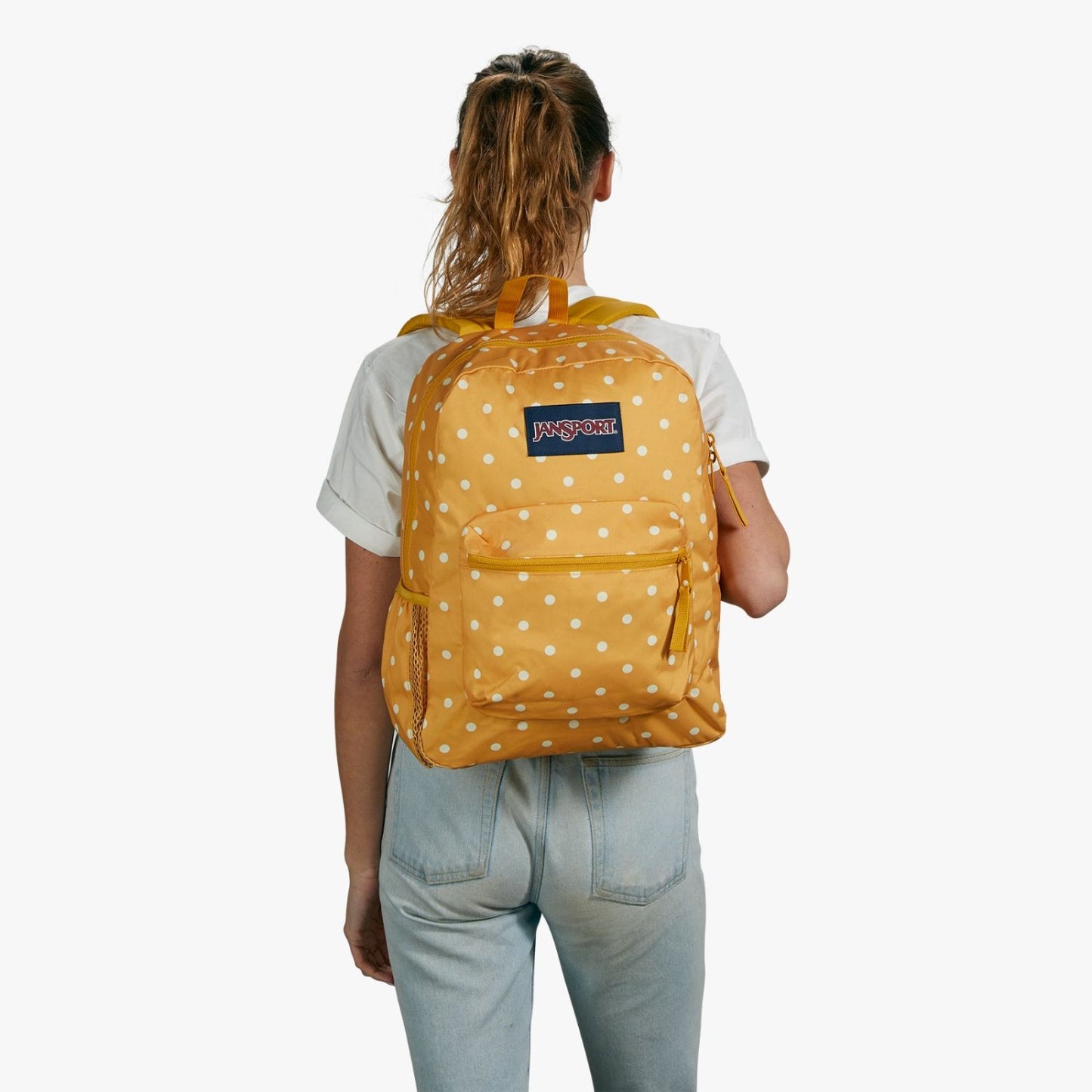 JanSport Cross Town Mochila escolar con cerezas de 8 bits JS0A47LW93L