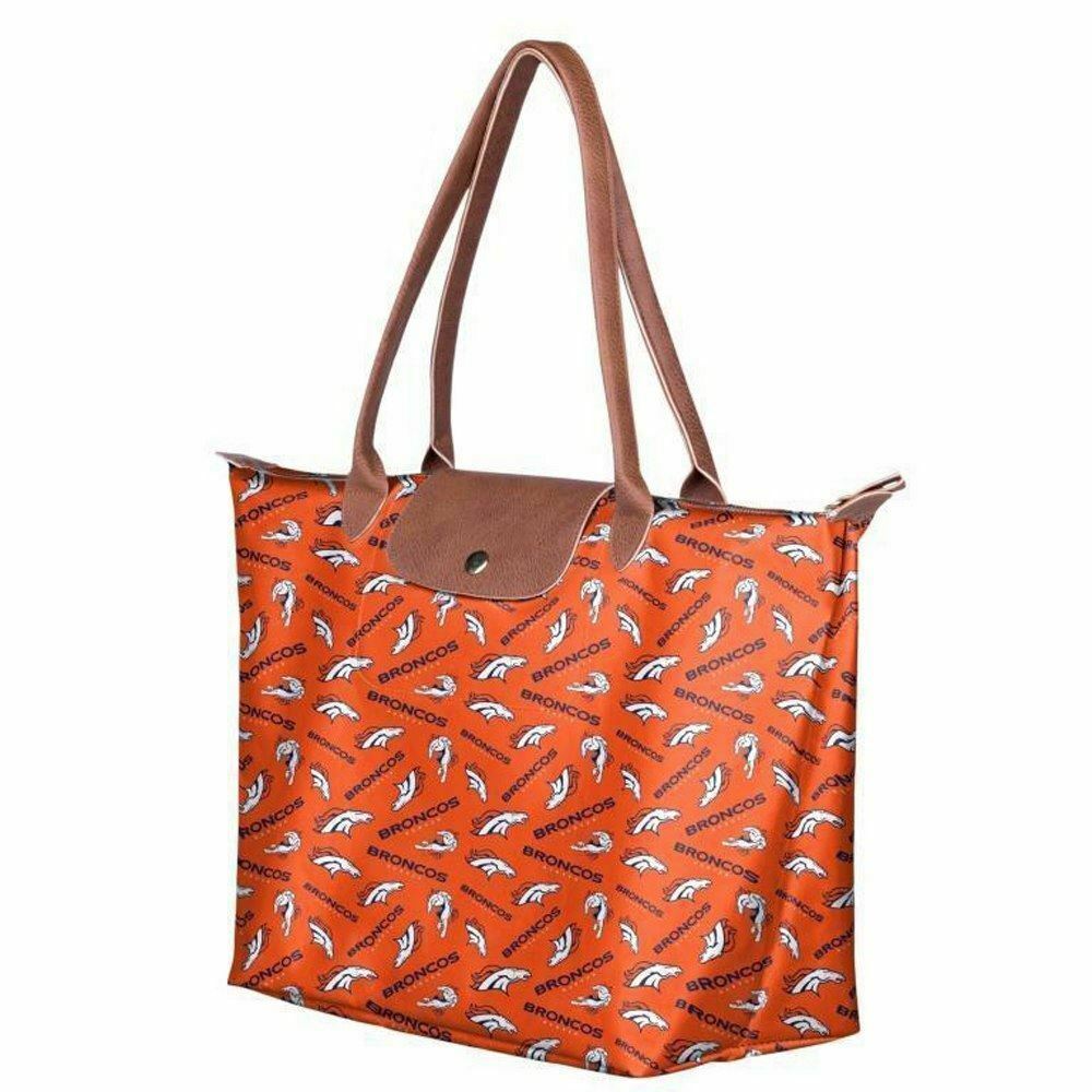 NFL Denver Broncos Logo Printed Collection High End Women's Tote Bag Naranja