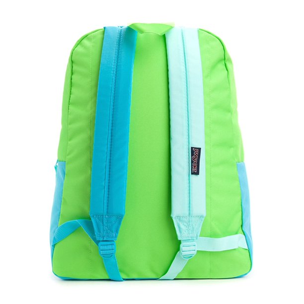Mochila Escolar JanSport Overexposed Azul/Aqua Dash Talla Única