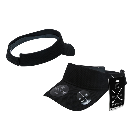 스탠다드 골프 선 바이저 피케 패턴 블랙