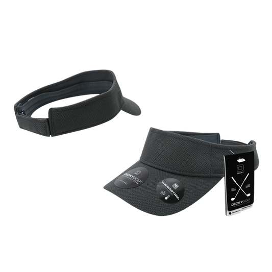 스탠다드 골프 선 바이저 피케 패턴 차콜