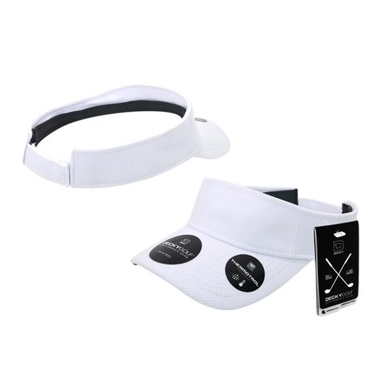 스탠다드 골프 선 바이저 피케 패턴 화이트