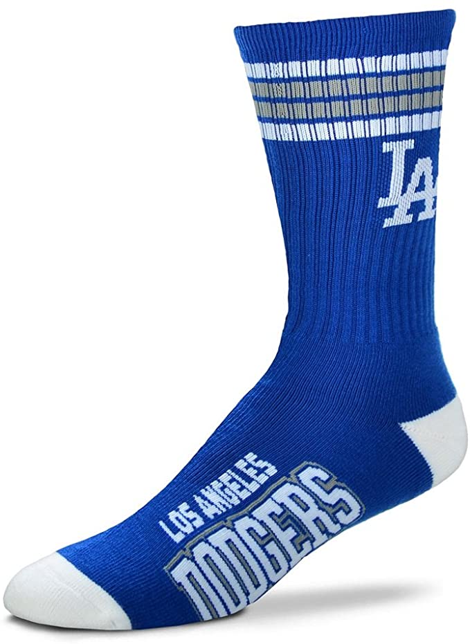 FBF 4 Stripe Deuce Crew Calcetines Los Angeles Dodgers Large (10-13)