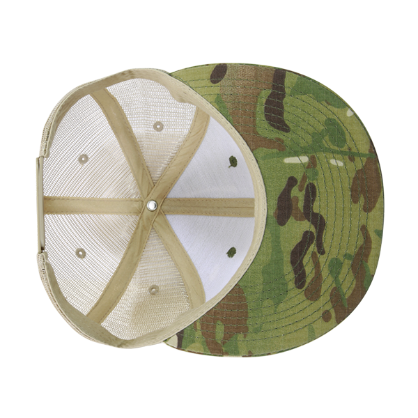 Gorra Snapback High Crown Multi Camo Trucker, gorra ajustable de camuflaje/caqui