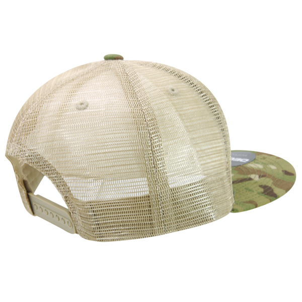 Gorra Snapback High Crown Multi Camo Trucker, gorra ajustable de camuflaje/caqui