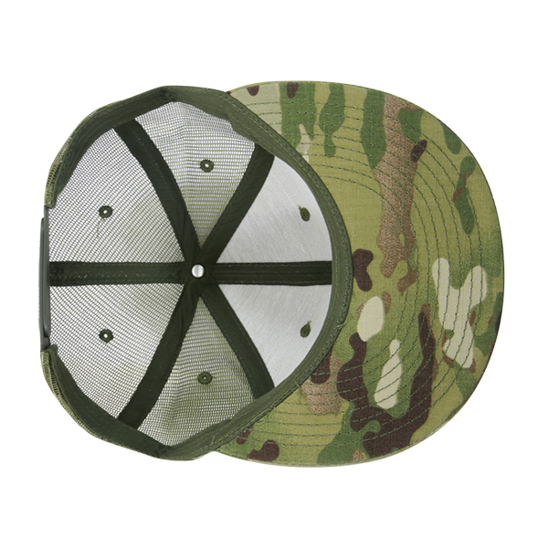 Gorra Snapback de camionero de camuflaje multicolor de High Crown, gorra ajustable de camuflaje/oliva