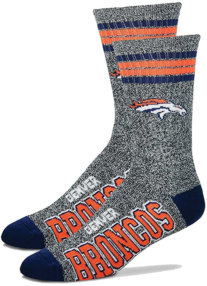 FBF Got Marbled Crew Calcetines Denver Broncos Grande (10-13)