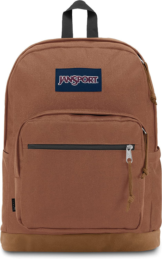 JanSport JS0A4QVA85W 라이트 팩 브라운 파티나 스쿨 백팩