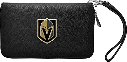 Cartera organizadora con cremallera Vegas Golden Knights Pebble Black