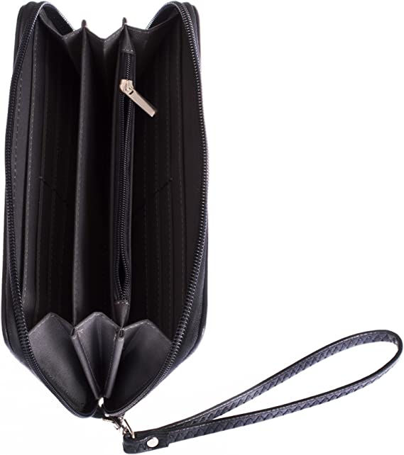 휴스턴 텍산스 지퍼 오거나이저 지갑 페블 블루