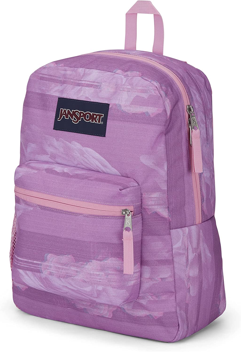 JanSport Cross Town, Static Rose, mochila escolar rosa de talla única