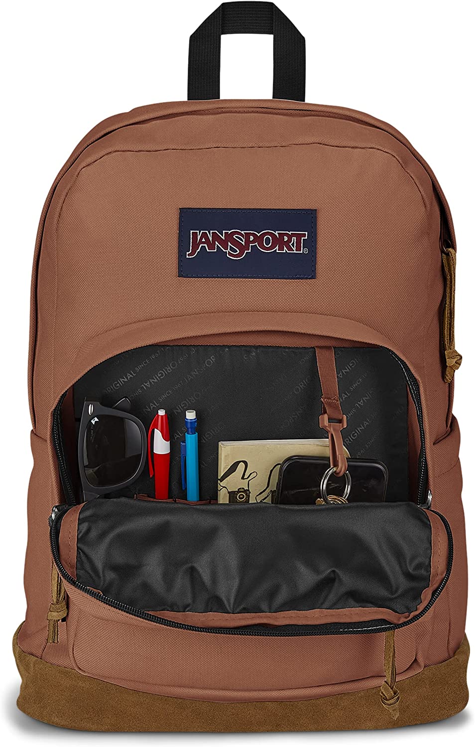 JanSport JS0A4QVA85W Right Pack Mochila escolar con pátina marrón