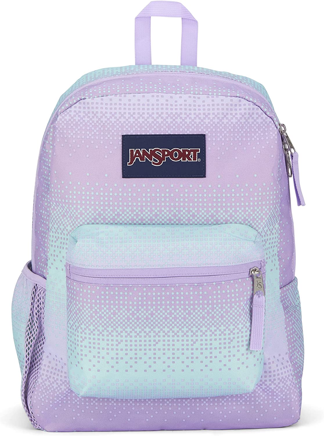 JanSport 크로스 타운 8비트 옴브레 퍼플 스쿨 백팩 JS0A47LW93K