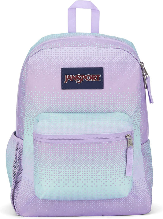 JanSport 크로스 타운 8비트 옴브레 퍼플 스쿨 백팩 JS0A47LW93K