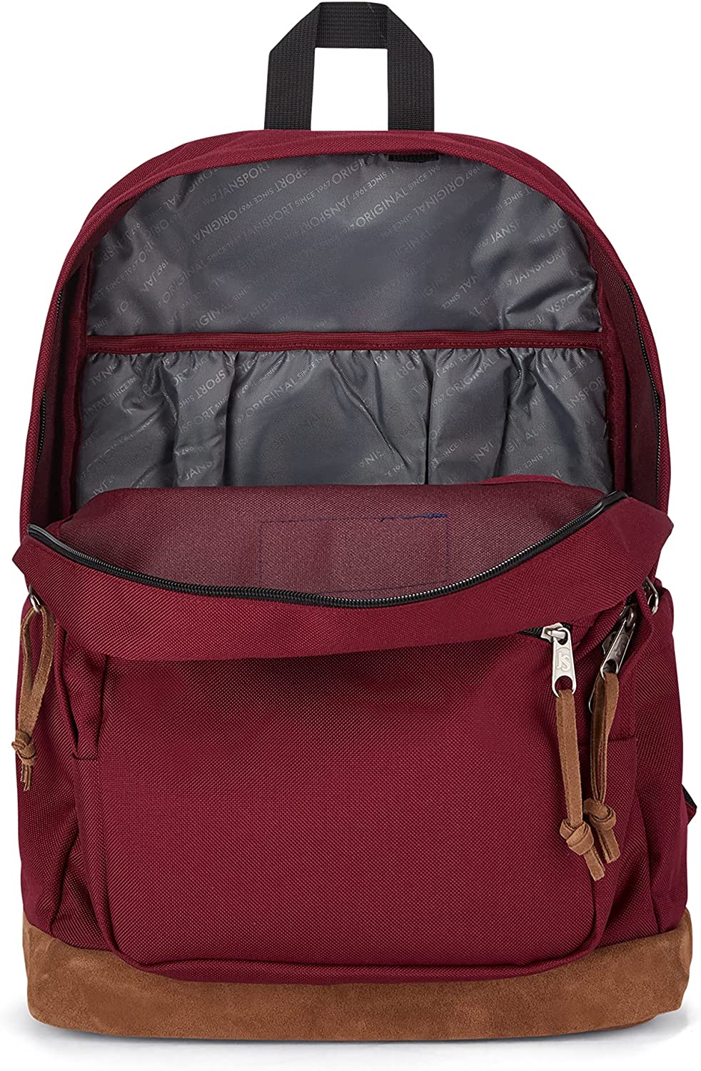 JanSport JS0A4QVA04S 라이트 팩 황갈색 레드 스쿨 백팩