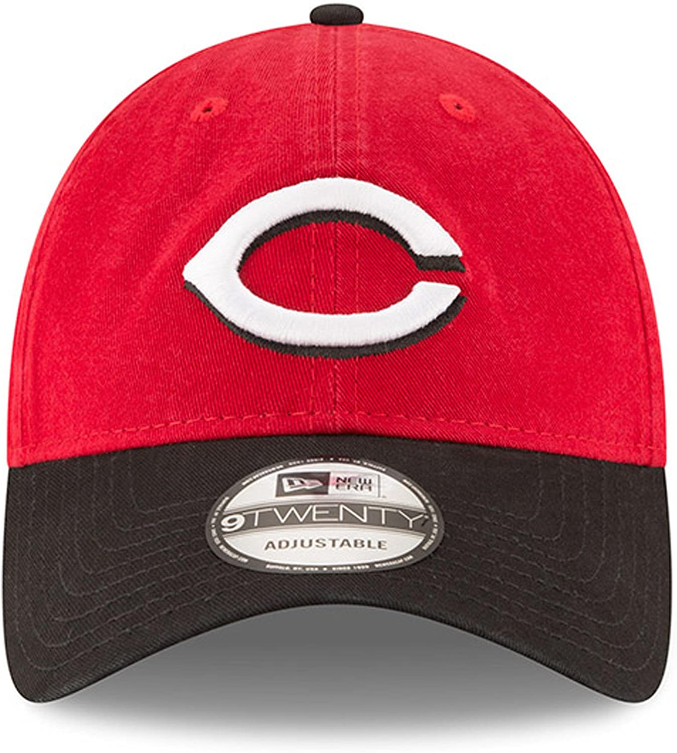 Gorra ajustable New Era MLB Cincinnati Reds Core Classic 9TWENTY rojo y negro