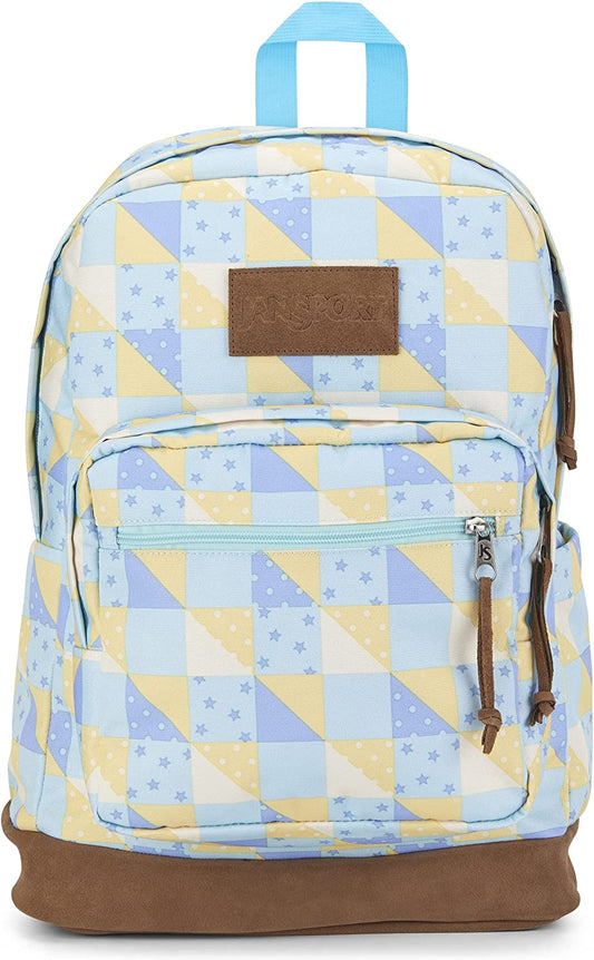 JanSport JS0A4QVB93Q 오른쪽 팩 표현 귀여운 퀼트 학교 배낭