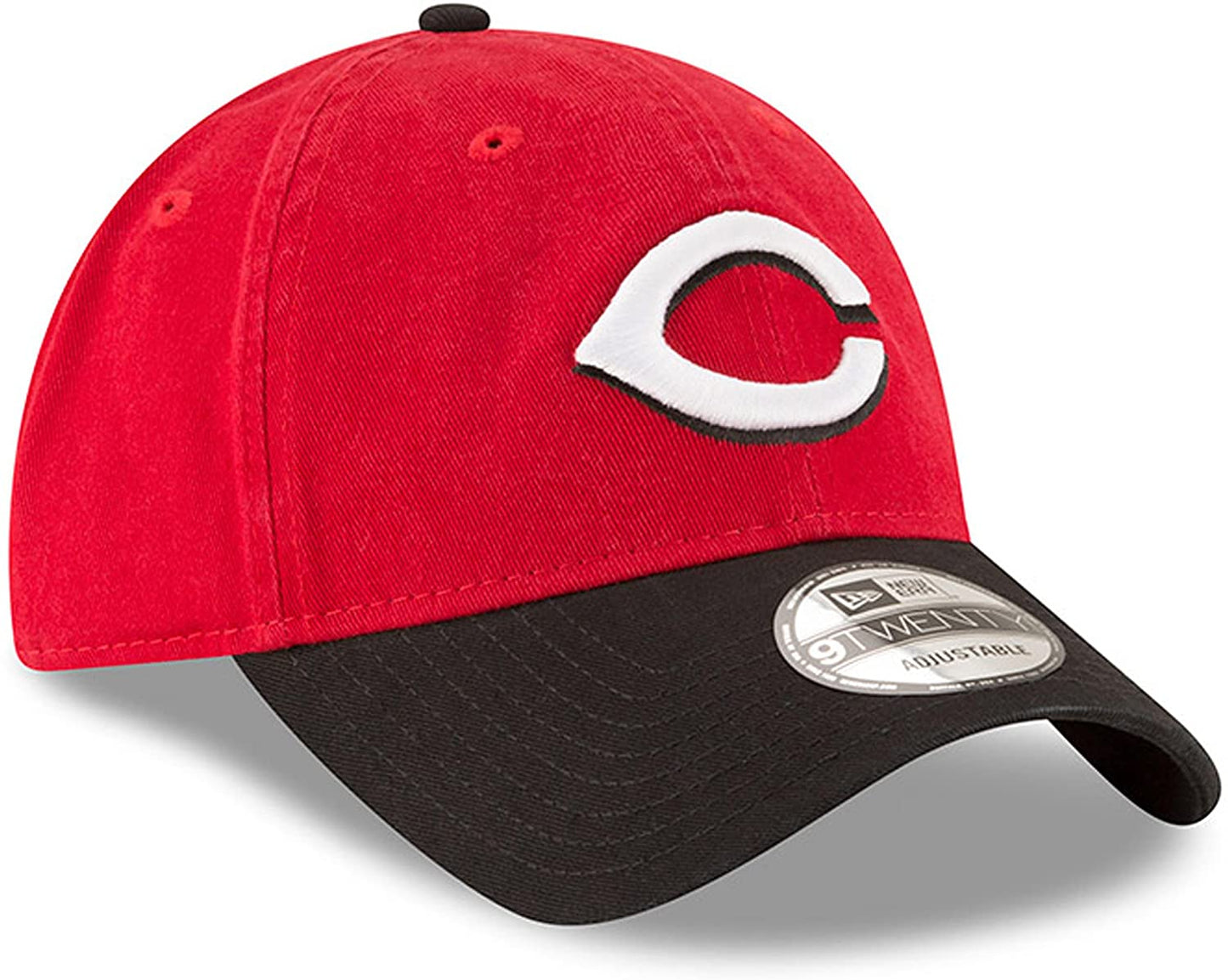 Gorra ajustable New Era MLB Cincinnati Reds Core Classic 9TWENTY rojo y negro