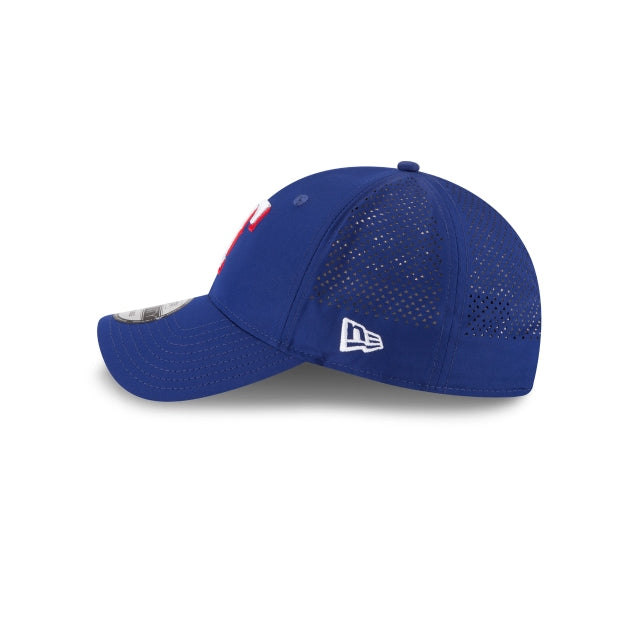 Gorra ajustable 9TWENTY Texas Rangers Perforated Pivot de New Era - Azul real