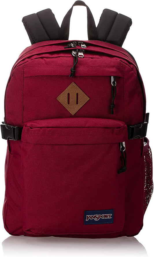 JanSport JS0A4QUL04S 메인 캠퍼스 황갈색 레드 백팩