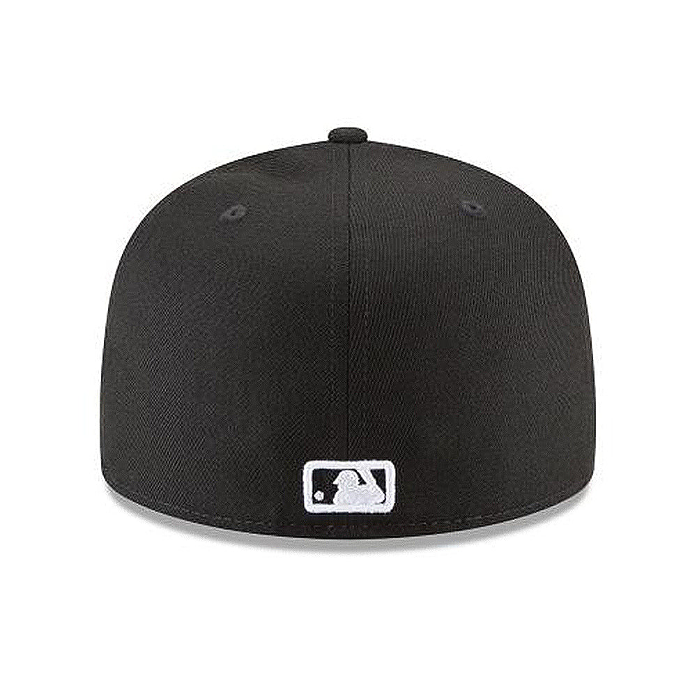 New Era 59FIFTY MLB 시카고 화이트삭스 블랙 앤 화이트 베이직 핏 모자