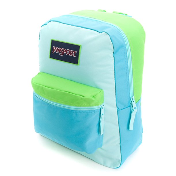 Mochila Escolar JanSport Overexposed Azul/Aqua Dash Talla Única