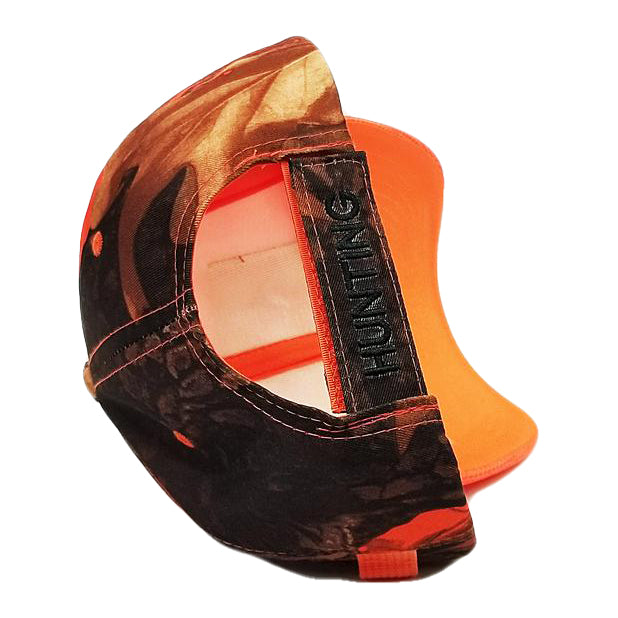 Men's Outdoor Hunting Patch Camouflage Adjustable Cap Dad Hat - Orange Camo