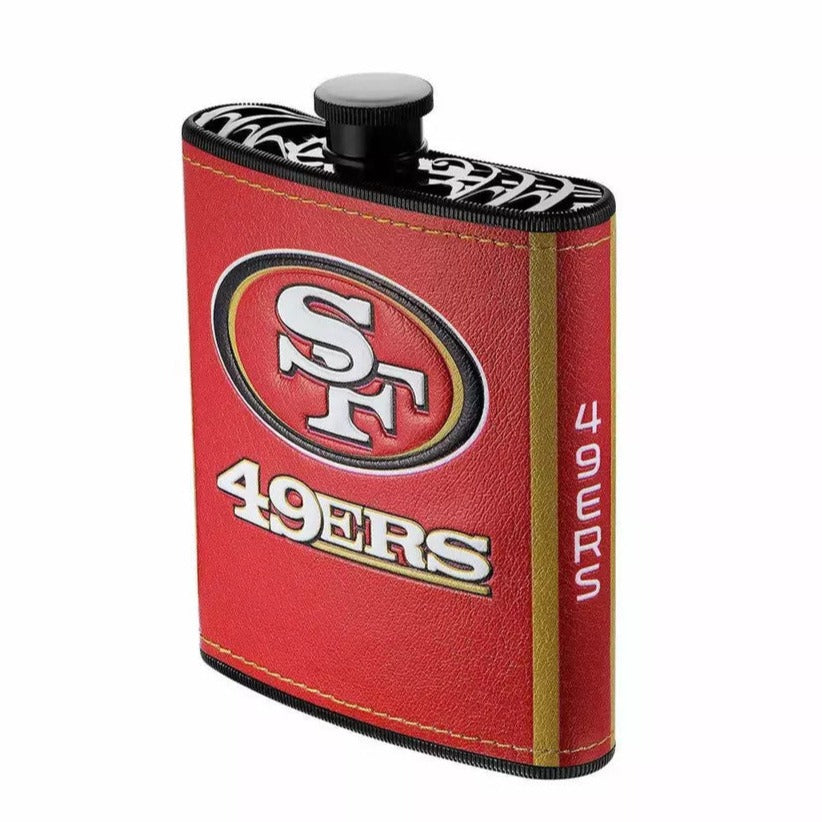 San Francisco 49ers Petaca de plástico, 7 onzas