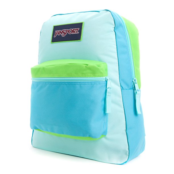 Mochila Escolar JanSport Overexposed Azul/Aqua Dash Talla Única