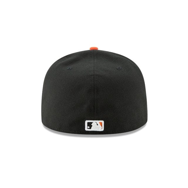 New Era 59FIFTY MLB Baltimore Orioles Alternate Authentic Collection On Field Performance Gorra ajustada Negro y naranja