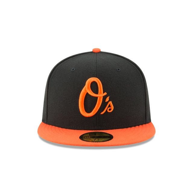 New Era 59FIFTY MLB Baltimore Orioles Alternate Authentic Collection On Field Performance Gorra ajustada Negro y naranja