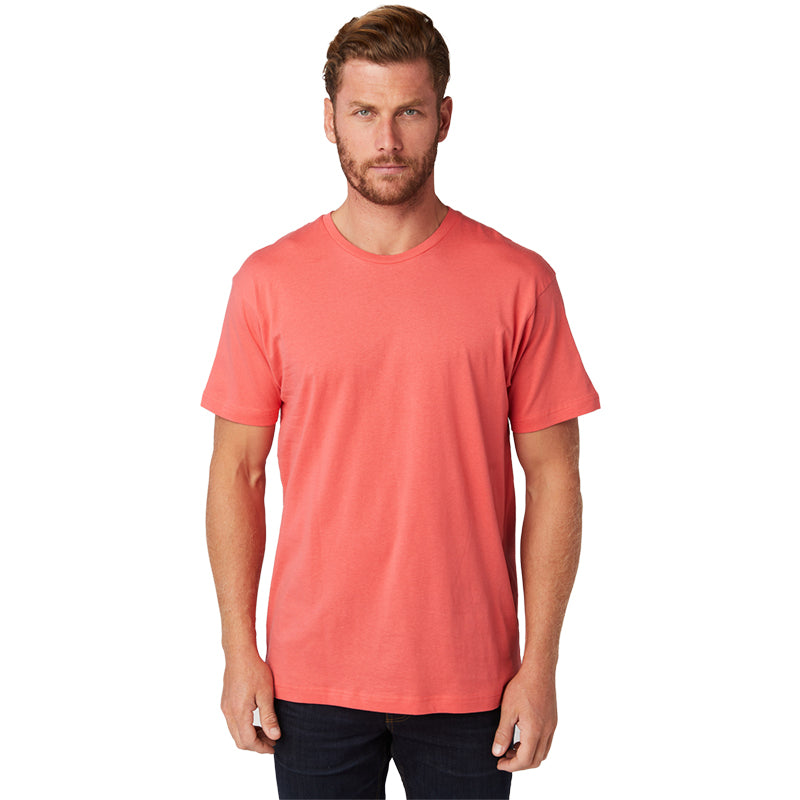 Pack de 3 camisetas unisex de manga corta con cuello redondo y lavado suave Coral