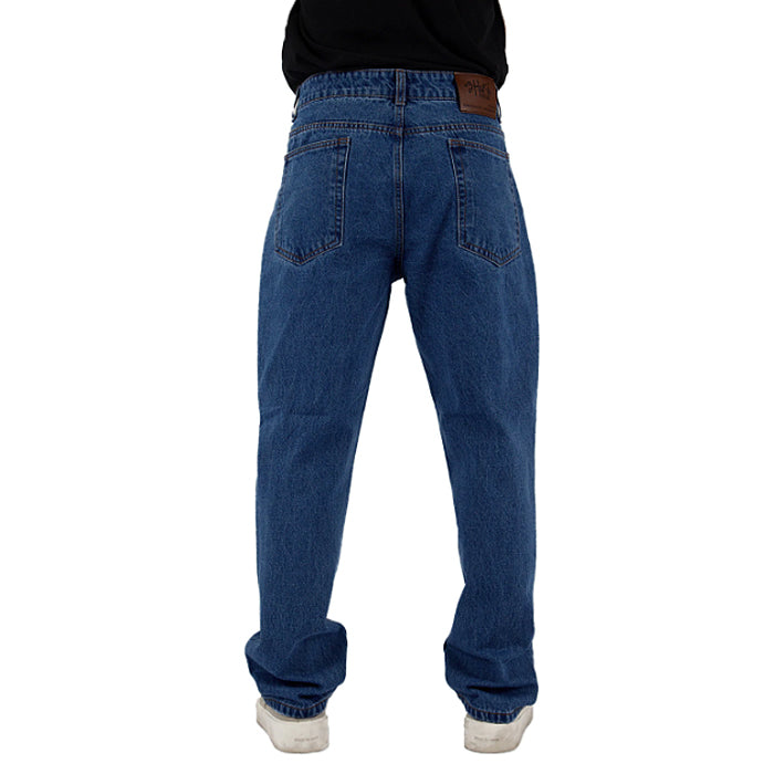 남성 루즈핏 13.OZ 스톤 워싱 데님 진